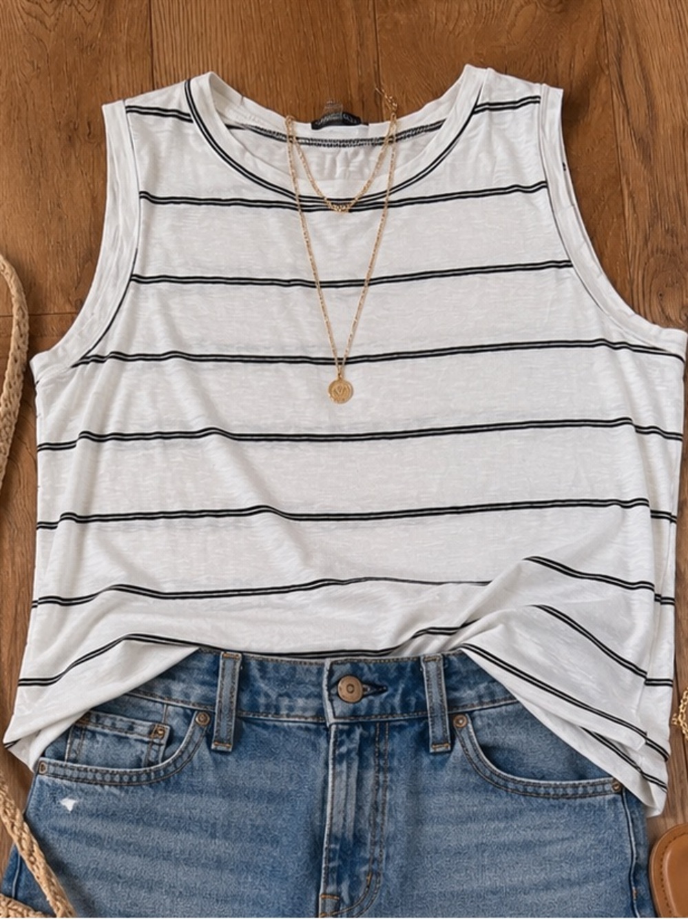 Green Envelope striped top